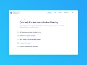 How to run a quarterly performance review (plus a template) | Spinach